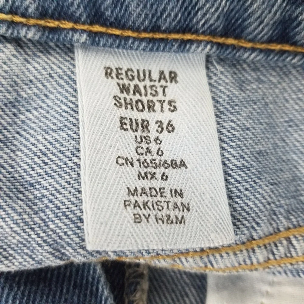 H&M Light Blue Denim Jean Shorts